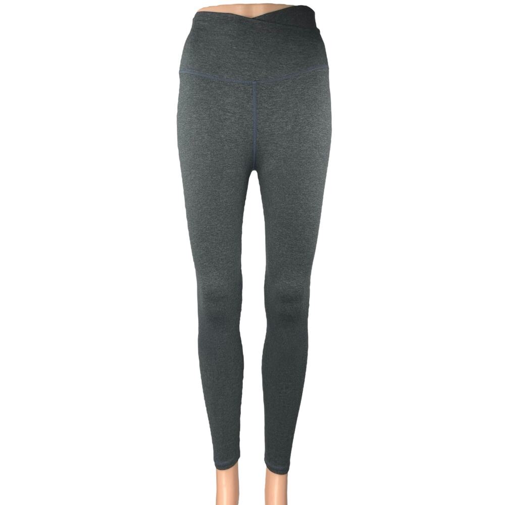 Varley Womens Black Mid Rise Yoga Running Workout Athletic Leggings Pants Sz XS